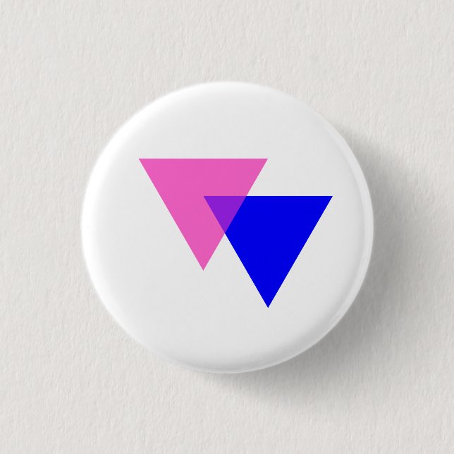 Bóton Redondo 2.54cm Bisexuality symbol button (Frente)