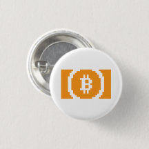 Bitcoin Cash BCH Logotipo de 8 Bits | Botão