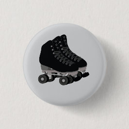 Bóton Redondo 2.54cm Black Rollerskates Button