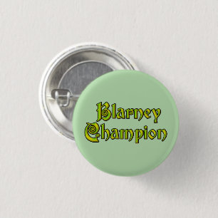 Bóton Redondo 2.54cm Blarney Champion verde botão pequeno