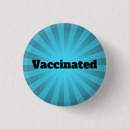 Bóton Redondo 2.54cm Blue Starburst Vaccination Design Button