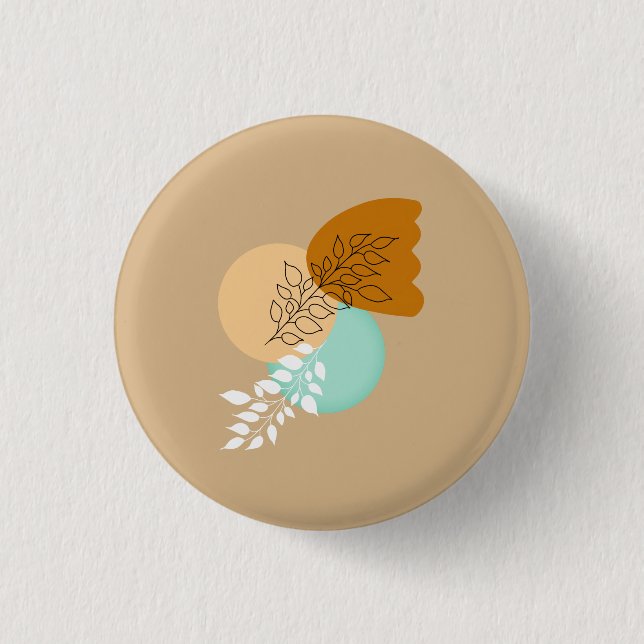 BÓTON REDONDO 2.54CM BOHO MINIMALISTA SAI (Frente)
