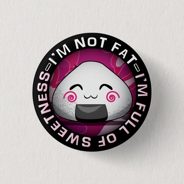 Bóton Redondo 2.54cm Bola rica japonesa (Frente)