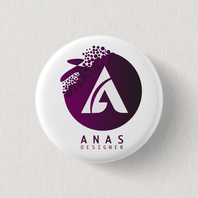 Bóton Redondo 2.54cm Bolsa tote (Frente)