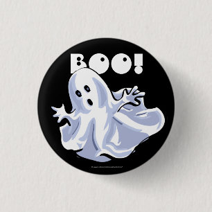 Bóton Redondo 2.54cm BOO! Botão Fantasma