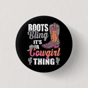 Bóton Redondo 2.54cm Boots E Bling É Uma Coisa De Garota Ocidental