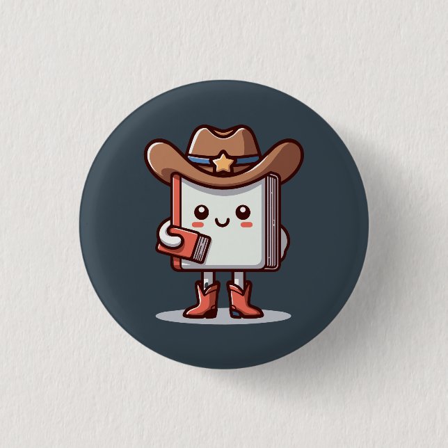 Bóton Redondo 2.54cm Botão (Frente)