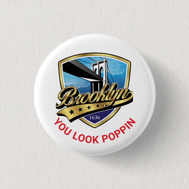 Bóton Redondo 2.54cm Botão (Frente)