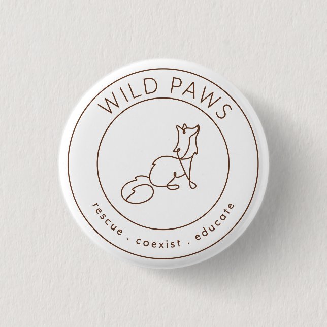 Bóton Redondo 2.54cm Botão (Frente)