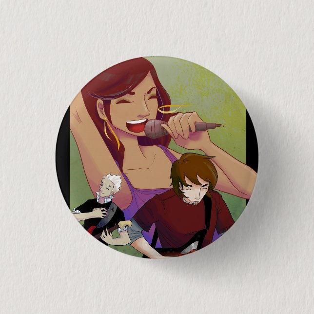 Bóton Redondo 2.54cm Botão 1 de Sparkshooter - triângulo (Frente)