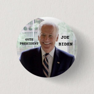 Bóton Redondo 2.54cm Botão 46TH Biden