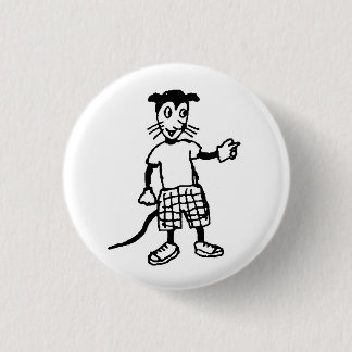 Bóton Redondo 2.54cm Botão animal mau