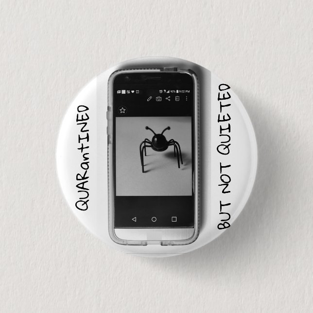 Bóton Redondo 2.54cm Botão Ant (Frente)