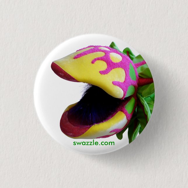 Bóton Redondo 2.54cm Botão antropófago da planta (Frente)