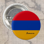Bóton Redondo 2.54cm Botão Armênia, moda armênia patriótica<br><div class="desc">Botões: Armênia & Armênio Flag - ama meu país,  viagem,  feriado,  patriotas nacionais / fãs esportivos</div>