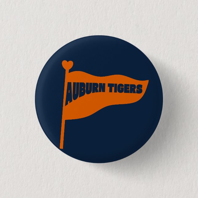 BÓTON REDONDO 2.54CM BOTÃO AUBURN TIGERS (Frente)