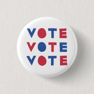 Bóton Redondo 2.54cm Botão Bloquear Letra VOTAÇÃO VOTAÇÃO