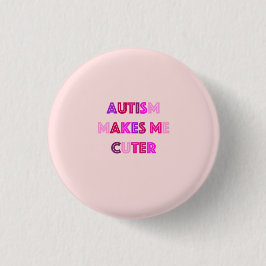 Bóton Redondo 2.54cm Botão bonito do autismo