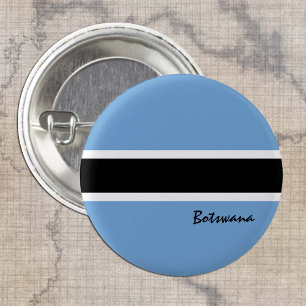 Bóton Redondo 2.54cm Botão Botsuana, moda de Bandeira do Botsuana patri