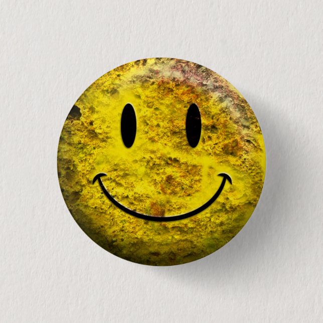 Bóton Redondo 2.54cm Botão Cara Extra Sujo (Frente)