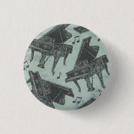 Bóton Redondo 2.54cm Botão chave da música do piano