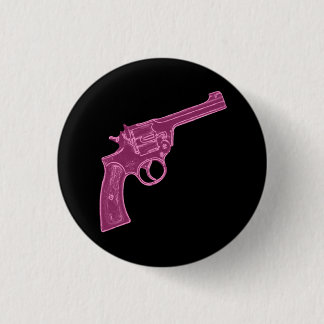 Bóton Redondo 2.54cm Botão cor-de-rosa da pistola