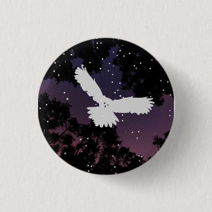 Bóton Redondo 2.54cm Botão Coruja