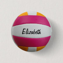 Botão customizável do voleibol