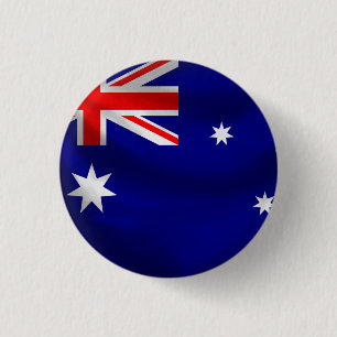 Bóton Redondo 2.54cm Botão da bandeira de Austrália