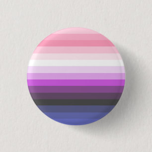 Bóton Redondo 2.54cm Botão da bandeira do orgulho de Genderfluid do