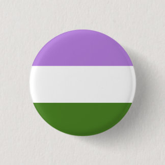 Bóton Redondo 2.54cm Botão da bandeira do orgulho de Genderqueer