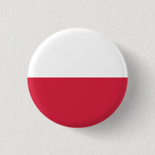 Bóton Redondo 2.54cm Botão da bandeira do Polônia