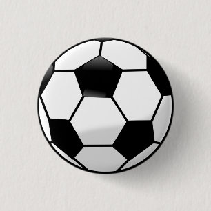 Bóton Redondo 2.54cm Botão da bola de futebol
