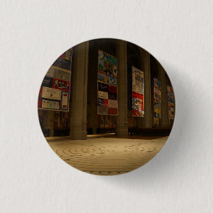 Bóton Redondo 2.54cm Botão da catedral #6-1 Pinback da benevolência d