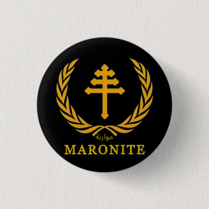 Bóton Redondo 2.54cm Botão da Igreja Maronita