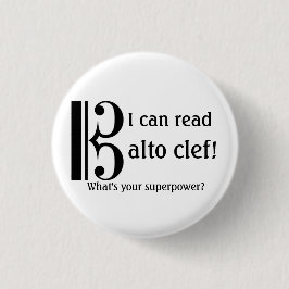 Bóton Redondo 2.54cm Botão da música