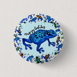 Bóton Redondo 2.54cm Botão de Aniversário com salto