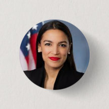 Botão de AOC Alexandria Ocasio Cortez