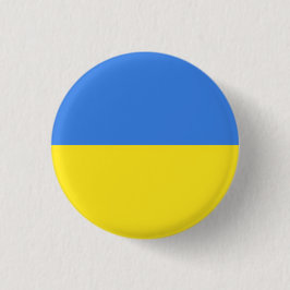 Bóton Redondo 2.54cm Botão de apoio Ucrânia Bandeira Ucraniana - Liberd