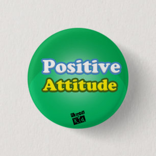 Bóton Redondo 2.54cm Botão de atitude positiva