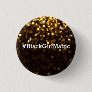 Bóton Redondo 2.54cm Botão de BlackGirlMagic