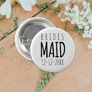 Bóton Redondo 2.54cm Botão de Convidada de Noiva Casamento Festa Bridal