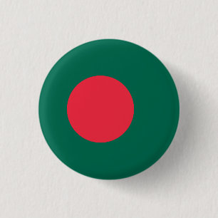 Bóton Redondo 2.54cm Botão de Costas com Bandeira Patriótica de Banglad