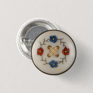 Bóton Redondo 2.54cm Botão de costura de vinheta branca