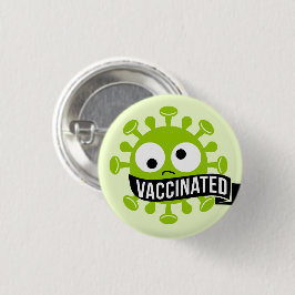 Bóton Redondo 2.54cm Botão de Crachá Colorido Vacinado