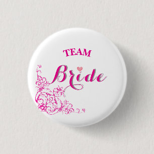 Bóton Redondo 2.54cm Botão de crachá Team Bride ladkiwale