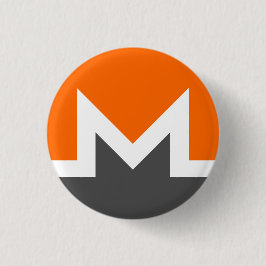 Bóton Redondo 2.54cm Botão de Criptografia Monero (XMR)