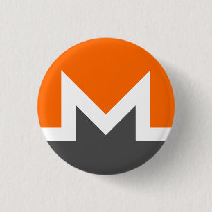 Bóton Redondo 2.54cm Botão de Criptografia Monero (XMR)