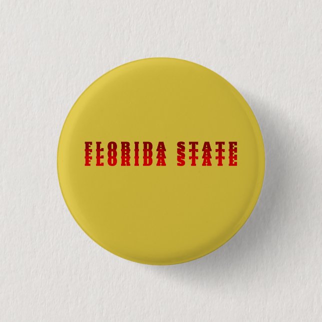 Bóton Redondo 2.54cm Botão de Dia de Jogo FSU (Frente)