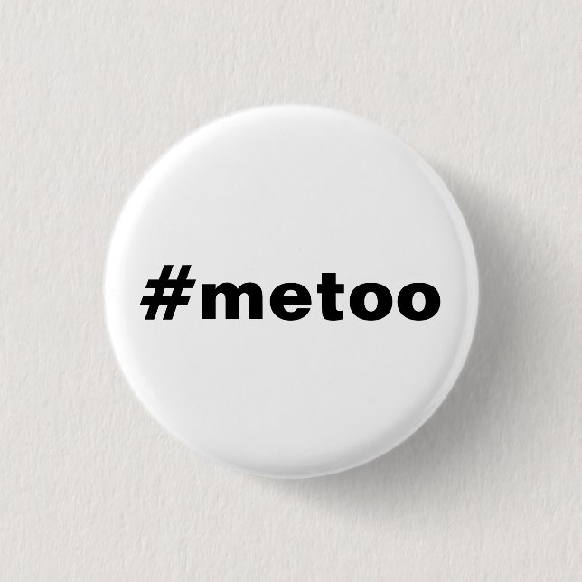 Bóton Redondo 2.54cm botão de energia feminista #metoo girl (Frente)